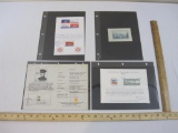 Lot of Souvenir Cards including 1970 New Jersey Stamp & Coin, German Munchen 1973 Graf Zeppelin, and