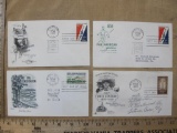 Four First Day Covers from 1959 including Petroleum Industry, Pan-American Games and Soil