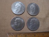 Lot of 4 Bicentennial (1776-1976) Eisenhower Dollars, 91.2 g