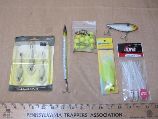 Lot of Lures, Jigheads and Bulletweights, Fishing Supplies