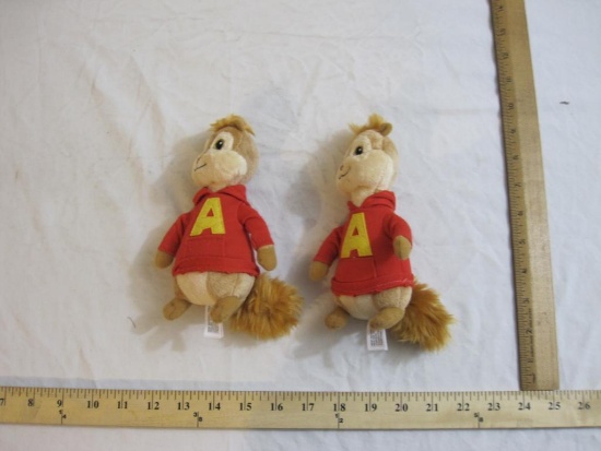 Two TY Alvin (The Chipmunks) Beanies, 5 oz