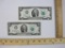 Two Bicentennial 1976 Two Dollar Bills, C06527274A and C07057315A