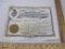 Vintage North American Equitable Life Assurance Company Stock Certificate, 5 Shares, August 1968