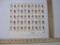 Full Sheet of 50 1975 10-cent US Military Uniforms US Postage Stamps, Scott #s 1565-1568