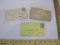 Lot of Emphemera from 1800s including postmarked envelope from Clinton Company Hosiery,