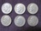 Lot of 6 Roosevelt Silver Dimes: 1947D; 1950; 1951; 1961; 1962; 1964, 14.7 g