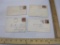 Four Postmarked Envelopes from 1800s