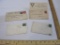 Four Postmarked Envelopes including 1892 letter on YMCA letterhead