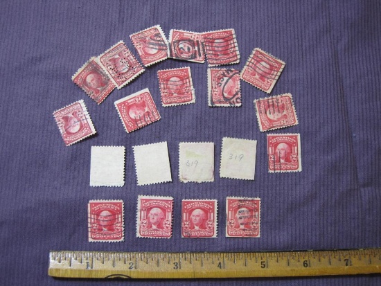 Lot of 1903 George Washington 2 cent US postage stamps, #319