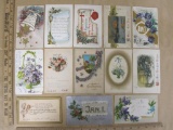 Miscellaneous lot of 13 postcards from the early 20th Century, including 8 New Years, 2 Happy