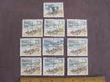 Lot of 10 1972 Blocks of four 2 cent National Parks Centennial US postage stamps, #s1448-1451