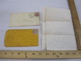 Two 1800s Postmarked Envelopes and a Letter