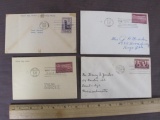 Lot of 4 First Day of Issue covers: 3 cent 25th anniversary of the Panama Canal (Aug. 15, 1939,