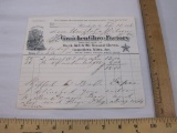 1886 Invoice/Receipt from Graichen Glove Factory, February 22 1886