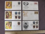Lot of 6 First Day Covers including 1980 Indian Art, 1954 150th Anniversary Lewis and Clark