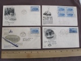 Lot of 4 1952 First Day of Issue covers: 3 commemorate the 125th anniversary of the Baltimore and