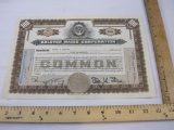 Vintage Kolster Radio Corporation Stock Certificate, 100 Shares, December 1930