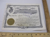 Vintage North American Equitable Life Assurance Company Stock Certificate, 5 Shares, August 1968