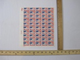 Full Sheet of 50 1976 31-cent Airmail Postage Stamps, Scott #C90