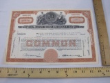 Vintage The New York, Chicago and St. Louis Railroad Company Stock Certificate, 50 Shares