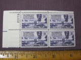 Block of 4 California Gold Centennial 1948 3-cent Stamps, Scott #954