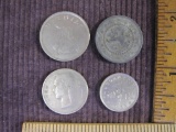 Lot of 4 Foreign Coins from Belgium including 1915 10 cent and more