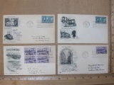 Four 1950 First Day of Issue Covers including Midwest Centennial Celebration, 150th Anniversary of