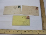 Three Postmarked Envelopes from 1800s