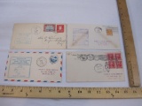Four 1929 & 1932 Air Mail Postmarked Envelopes