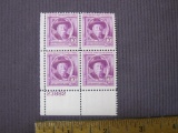 Block of 4 Joel Chandler Harris 3-cent Postage Stamps, Scott #980