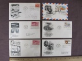 Lot of 6 First Day of Issue Stamp Covers including 1949 Commemorating the Return of the Wright