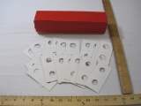 Lot of Cardboard Coin Holders and Cardboard Coin Box