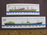Lot of 2 unused Poland Poczta Polska Ship/Shipping stamps