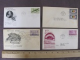 Four First Day of Issue Stamp Covers from 1943-4 including United States Merchant Marine Academy,