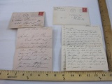Two Vintage Correspondence and Postmarked Envelopes from 1925 & 1931