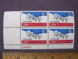 Block of 4 Shrine of Democracy Mount Rushmore 26-cent US Airmail Stamps, Scott #C88