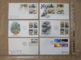 Lot of 6 First Day of Issue Stamps from 1972-1982 including National Parks Centennial, Coral Reefs