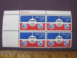 Block of 4 25-cent USAirmail Stamps, Scott #C89