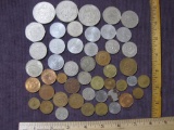 Lot of over 40 coins from Mexico (1936-1985) plus one 1957 coin from Spain.