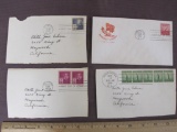 Four 1940 First Day of Issue Stamps including 3-cent Cyrus Hall McCormick, Elias Howe, Industry