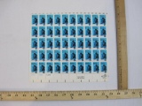 Full Sheet of 50 1971 8-cent Prevent Drug Abuse US Postage Stamps, Scott #1438