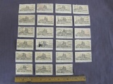 Lot of 1971 8 cent Historic Preservation (San Xavier Del Bac Mission) US postage stamps, #1443