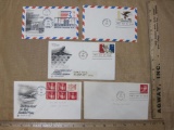 Four US Airmail First Day of Issue Covers from 1973-74