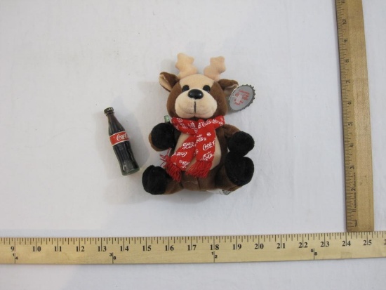 Collectible Coca-Cola Bean Bag Plush Deer, 6 oz