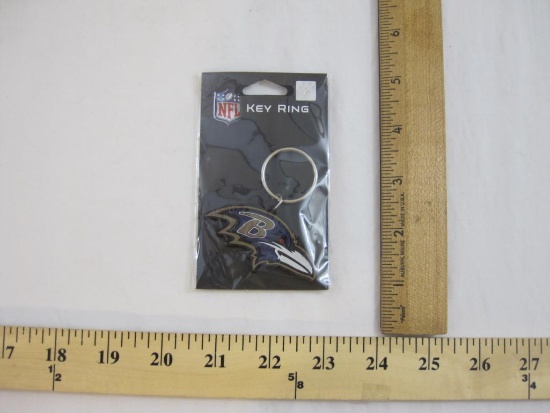 New Baltimore Ravens NFL Key Ring Keychain, 1 oz