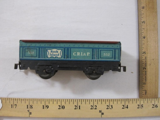 Marx Rock Island CRI&P #552 Gondola Pressed Tin O Scale Train Car, 4 oz