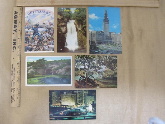 Five Pennsylvania (Valley Forge, Gettysburg, Bushkill Falls, Lebanon and Pittsburgh) and one