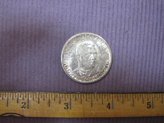 1946 Booker T Washington Half Dollar Coin, .900 silver 12.51 g