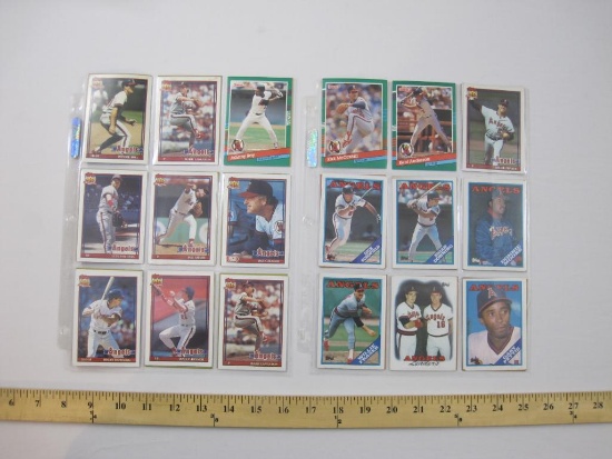 Lot of Assorted Angels MLB Baseball Cards from Donruss 91, Topps 90-91, 1990 Leaf and more, 4 oz