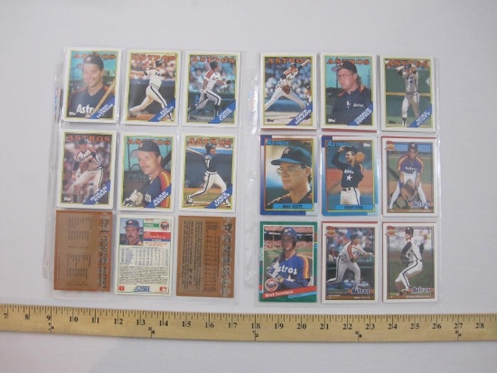 Lot of Assorted Houston Astros MLB Baseball Cards from Donruss 91 & Topps 88-91, including Nolan